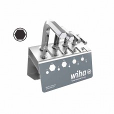 Wiha Hex L-Key Set in Bench Stand - Nickel-Plated - 9 pcs - 01182